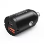 ORICO MiniRing 30W USB-A + USB-C automobilinis įkroviklis – juodas
