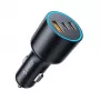 ORICO HyperDrive 165W automobilinis įkroviklis USB-A + 2x USB-C – juodas