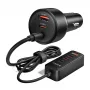 ORICO ChargeClip 108W automobilinis įkroviklis su spaustuku, 2x USB-A + 4x USB-C, juodas