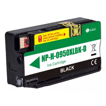 G&G Ninestar suderinama rašalo kasetė HP 950XL juoda