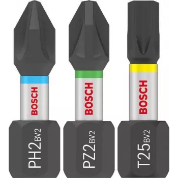 Bosch Screwdriver Bit Set PRO Impact PH2 PZ2 T20 T25 T30 x5 25 pcs (2608521U63)