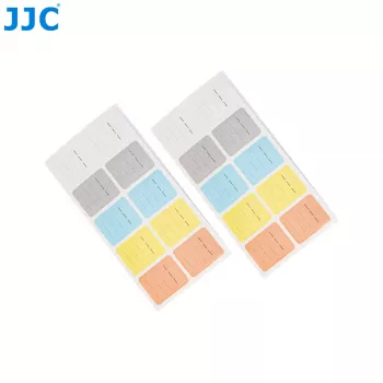 JJC 120x atminties kortelių etiketės lipdukai žymėjimui SD MicroSD CF XQD