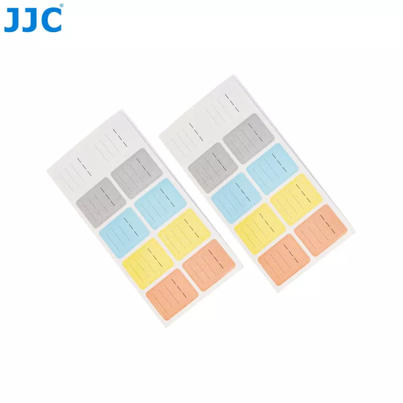 JJC 120x atminties kortelių etiketės lipdukai žymėjimui SD MicroSD CF XQD