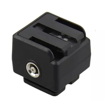JJC Hot Shoe Adapter Sony Alpha į standartinį ISO 518 su PC sinchronizacijos jungtimi