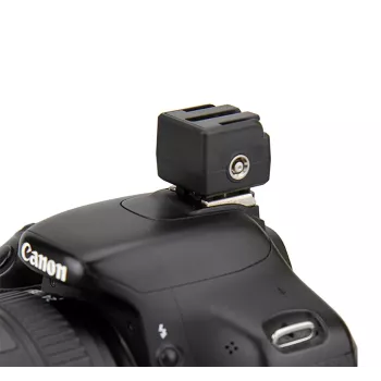 JJC Hot Shoe Adapter Sony Alpha į standartinį ISO 518 su PC sinchronizacijos jungtimi