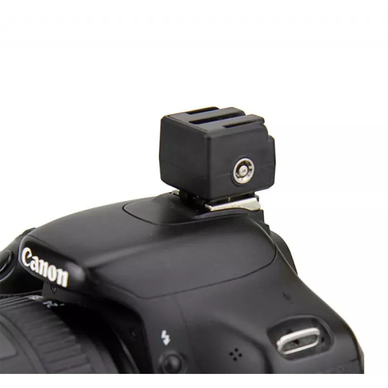 JJC Hot Shoe Adapter Sony Alpha į standartinį ISO 518 su PC sinchronizacijos jungtimi