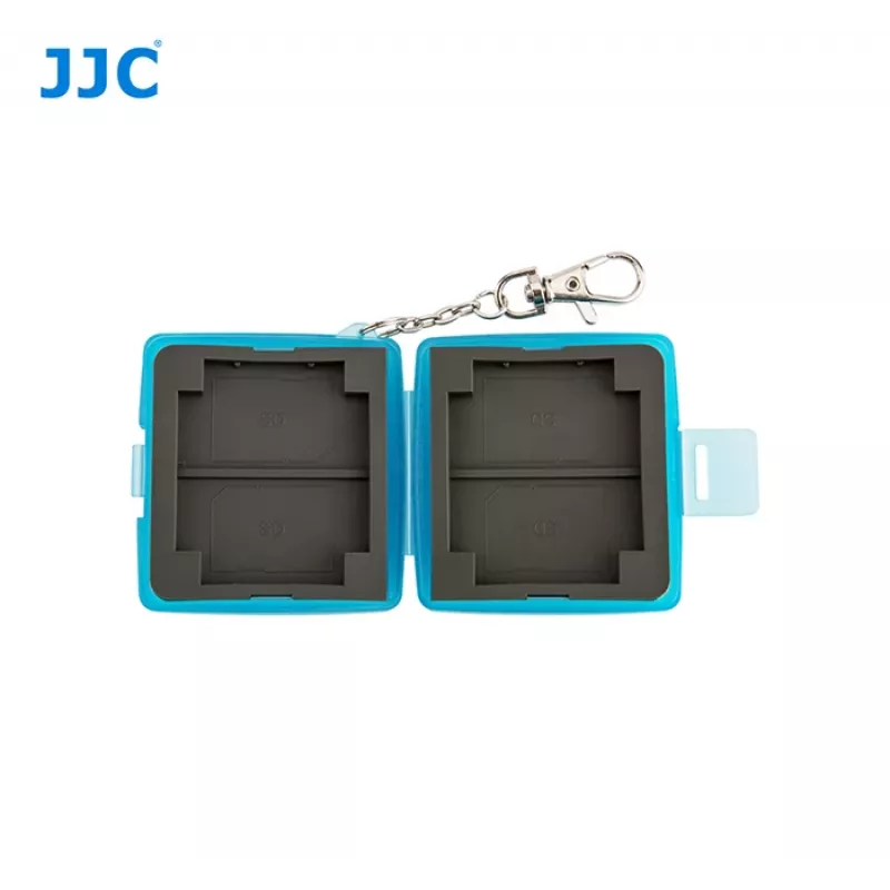 JJC atminties kortelių dėklas 4 SD / SDHC / SDXC kortelėms - juoda
