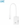 JJC PDB-UC USB-C kortelių skaitytuvas su 2x USB-C prievadais, kosminė pilka