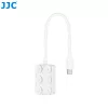 JJC PDB-UC USB-C kortelių skaitytuvas su 2x USB-C prievadais, kosminė pilka