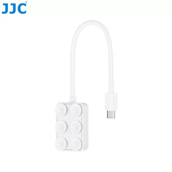 JJC PDB-UC USB-C kortelių skaitytuvas su 2x USB-C prievadais, kosminė pilka