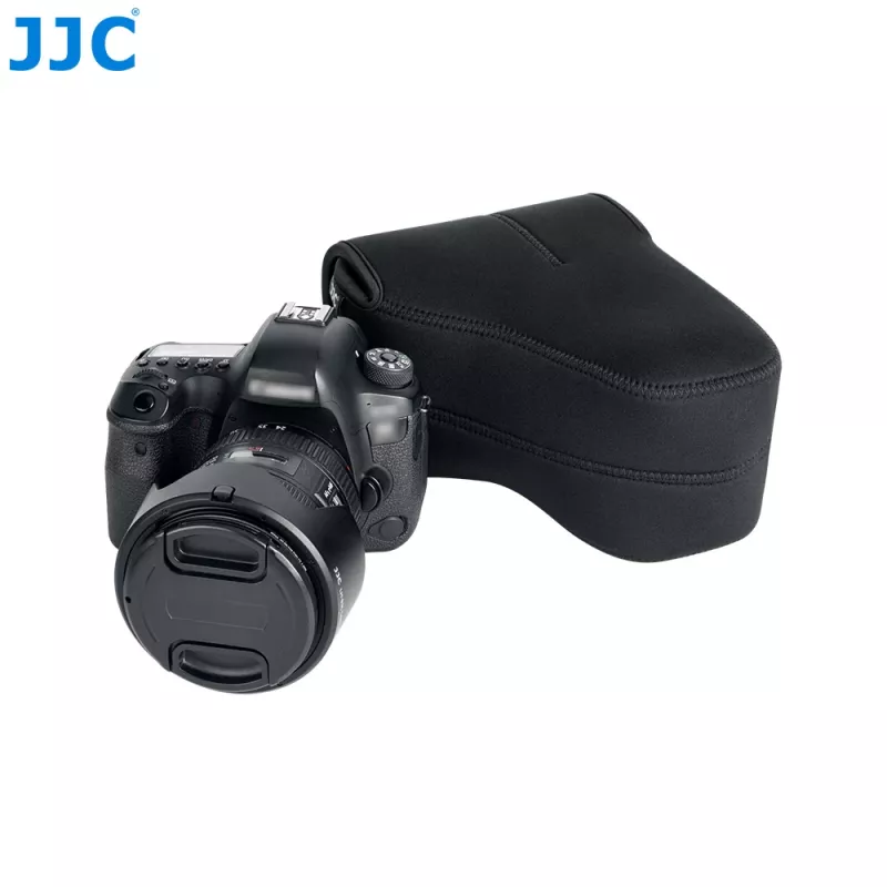 JJC Neopreninis fotoaparato dėklas dideliam DSLR su objektyvu – juodas (OC-MC3BK)