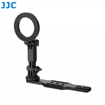 JJC HG-CS1 Išplėtimo Laikiklis, skirtas DJI Osmo Pocket 3, su Magsafe Telefono Laikikliu, 1/4 inch Sraigtinėmis Angomis, Cold Shoe, Aliuminio Lydinys, Juodas