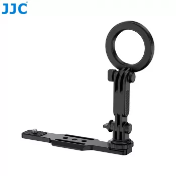 JJC HG-CS1 Išplėtimo Laikiklis, skirtas DJI Osmo Pocket 3, su Magsafe Telefono Laikikliu, 1/4 inch Sraigtinėmis Angomis, Cold Shoe, Aliuminio Lydinys, Juodas