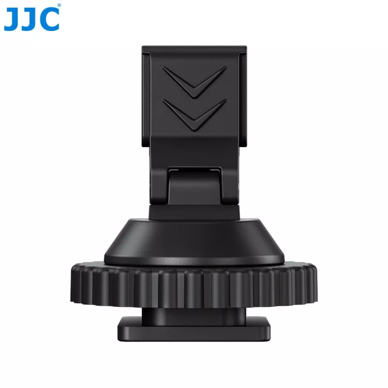JJC HC-DMN Adapteris nuo karštosios kurpės iki 1/4 inch-20 sriegio mikrofonų laikikliui, juodas