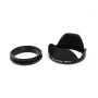 JJC 52mm sraigtinis metalinis objektyvo gaubtas su ventiliacija, matinė juoda