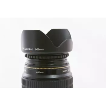 JJC 52mm sraigtinis metalinis objektyvo gaubtas su ventiliacija, matinė juoda