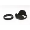 JJC 52mm sraigtinis metalinis objektyvo gaubtas su ventiliacija, matinė juoda