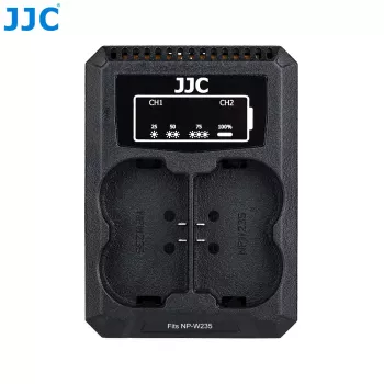 JJC Dual USB Įkroviklis Fujifilm NP-W235 akumuliatoriams