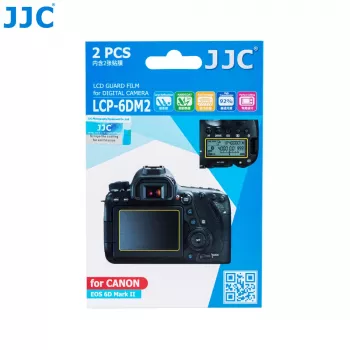 JJC 2x LCD Screen Protector + Top LCD Protector, skirta Canon 6D Mark II