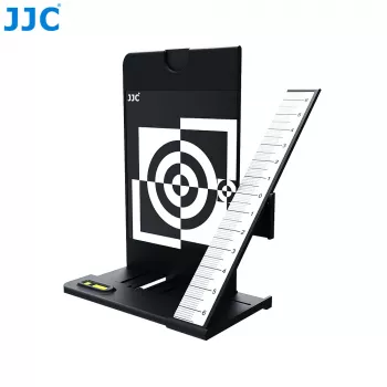 JJC 2-in-1 pilka kortelė ir fokusavimo kalibravimo diagrama automatiniam fokusavimui reguliuoti