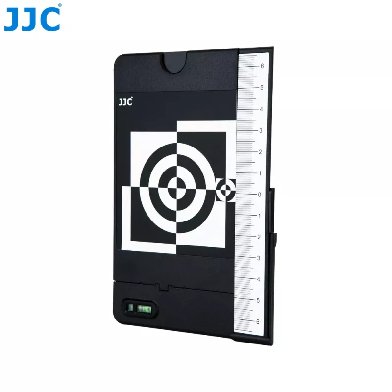 JJC 2-in-1 pilka kortelė ir fokusavimo kalibravimo diagrama automatiniam fokusavimui reguliuoti