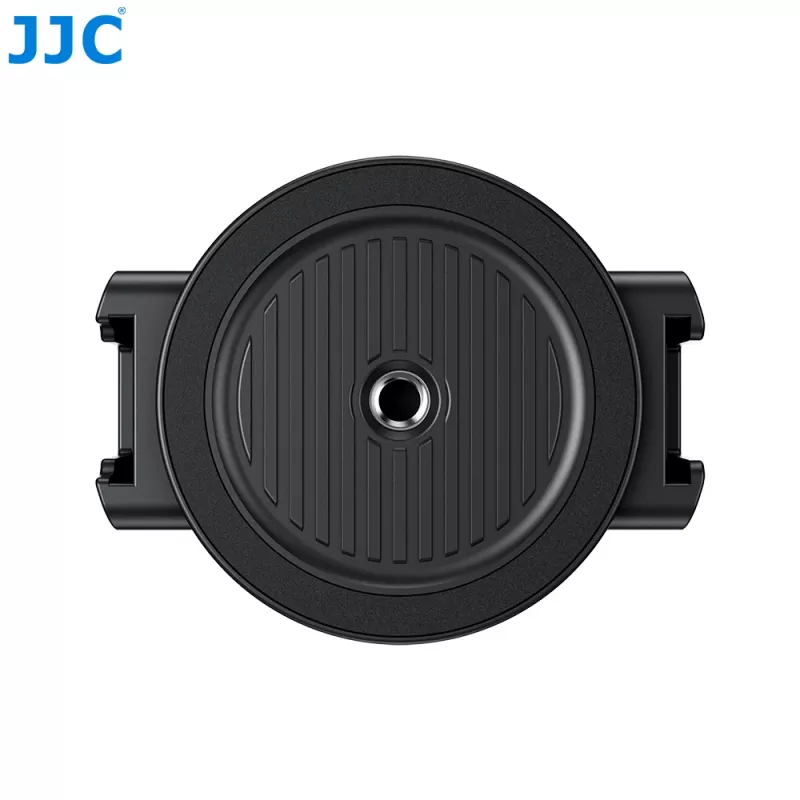 JJC MS-SPC1 Juodas magnetinis telefono laikiklis su 1/4 inch sriegiu ir 2 Cold shoe lizdais, skirtas iPhone MagSafe