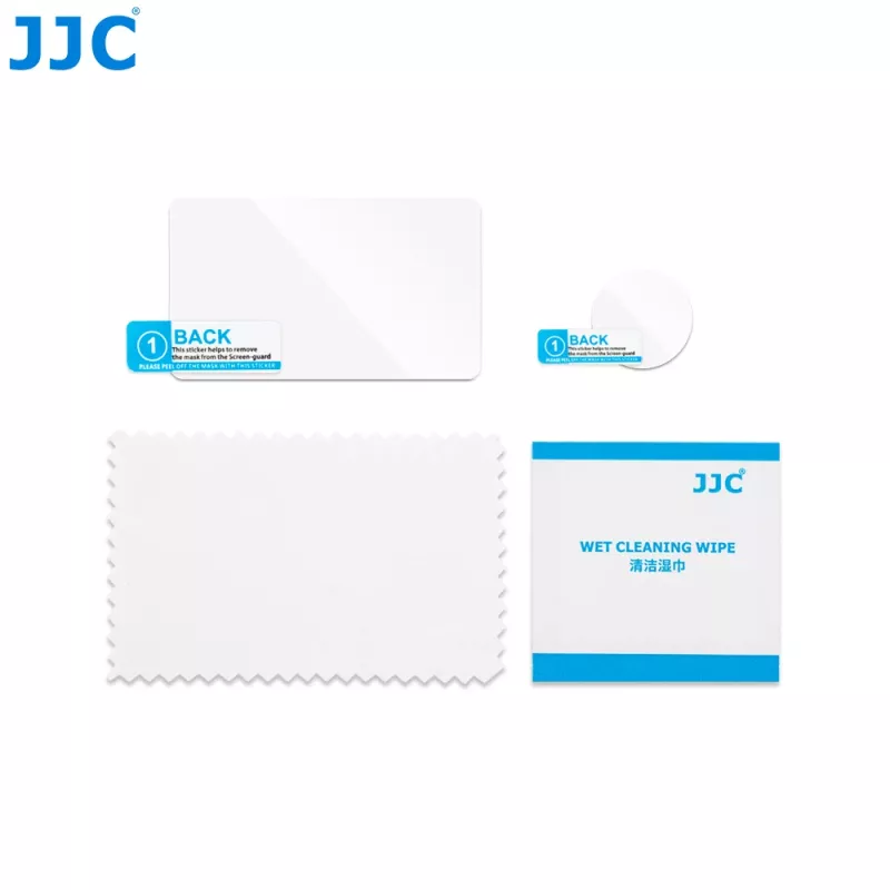 JJC GSP-GO3 Grūdinto stiklo ekrano ir objektyvo apsaugų rinkinys, skirtas Insta360 GO 3