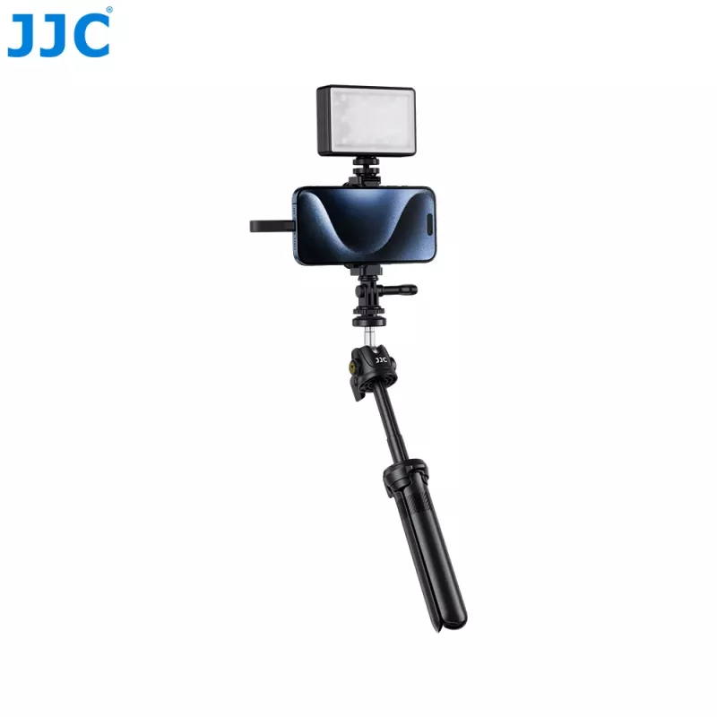 JJS SPC-S25 360° trikojis laikiklis išmaniesiems telefonams, SSD diskams ir GoPro su 1/4 inch sriegiu ir Arca-Swiss pagrindu