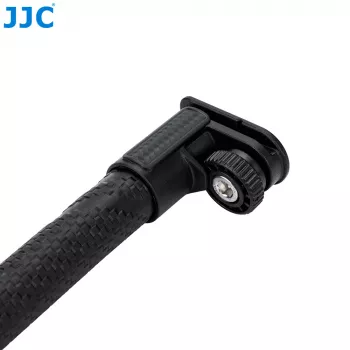 JJC Lanksti žąsies kaklo prailginimo rankena su 1/4 inch sriegiu ir šaltojo bato kojelė – juoda