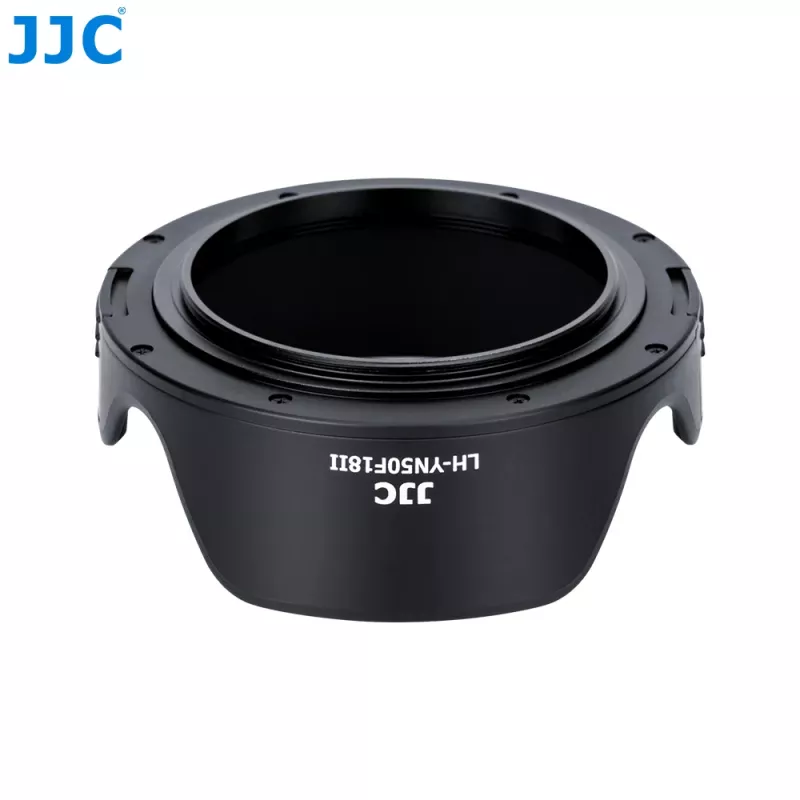 JJC LH-YN50F18II Tulip Lens Hood, skirtas Yongnuo YN 50mm f/1.8 II objektyvui – juoda