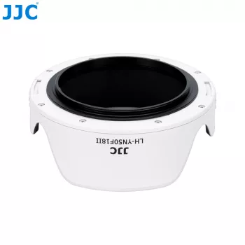 JJC LH-YN50F18II Tulip Lens Hood, skirta Yongnuo YN 50mm f/1.8 II objektyvui – balta