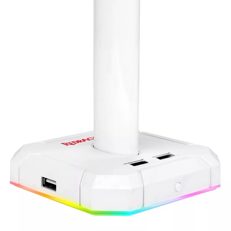 Redragon Scepter PRO HA300-W Gaming Headset Stand with RGB Lighting, White