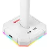 Redragon Scepter PRO HA300-W Gaming Headset Stand with RGB Lighting, White