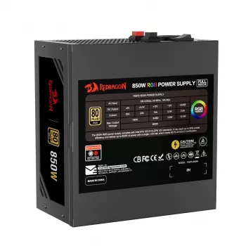 Redragon GC-PS007-1-V2 850W 80 PLUS Bronze ATX Non-Modular Power Supply