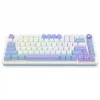 Redragon Ucal Max K673WBP-RGB-MAX Tri-Mode mechaninė klaviatūra 75% 82 klavišų, karšto keitimo, gasket mount, PBT klavišai, RGB, balta/juoda/violetinė