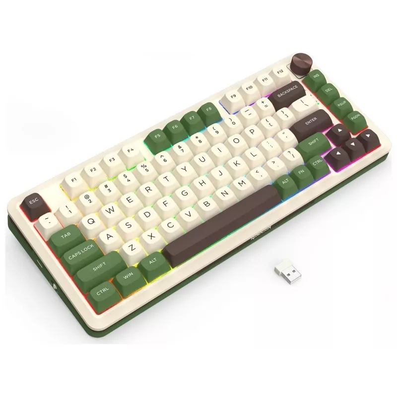 Redragon K681CGC-RGB-PRO Cyrus 65% Tri-Mode mechaninė klaviatūra, Hot-Swappable, Red jungikliai, RGB, juoda