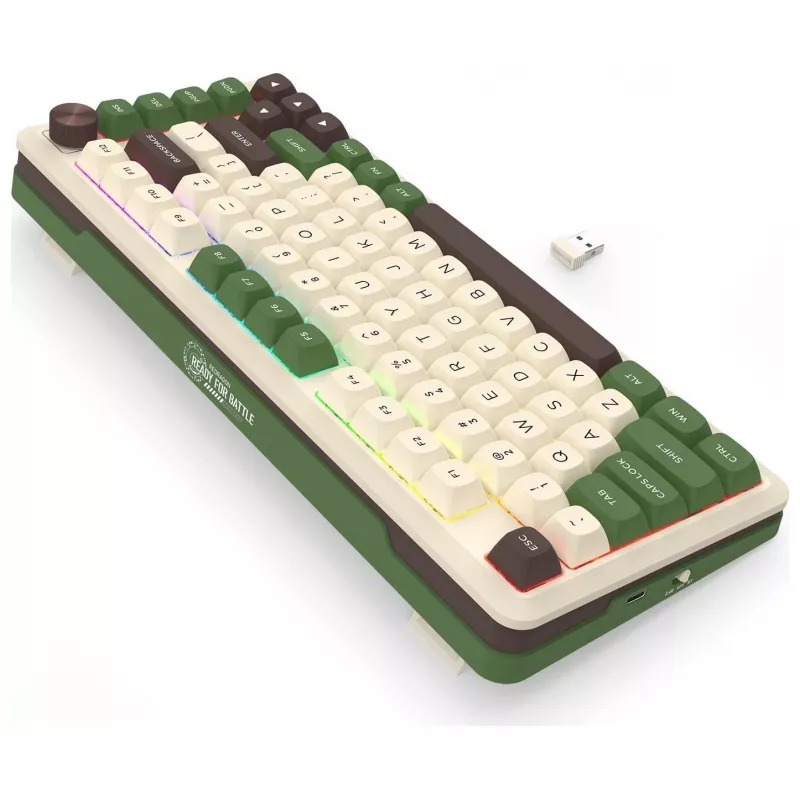 Redragon K681CGC-RGB-PRO Cyrus 65% Tri-Mode mechaninė klaviatūra, Hot-Swappable, Red jungikliai, RGB, juoda