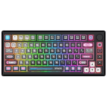 Redragon K732MC-RGB-PRO Uranus Pro 82 75% mechaninė klaviatūra, keičiami jungikliai, RGB, USB-C, juoda