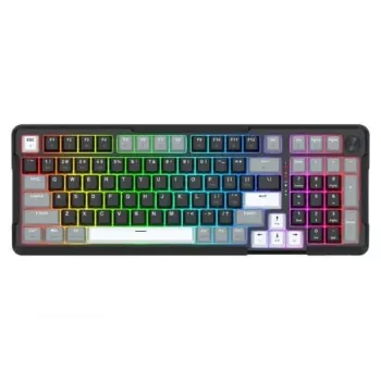 Redragon ARLOKKS QMK K742 75% Tri-Mode Mechaninė Klaviatūra, Hot-Swappable, Gasket Mount, RGB, Juoda