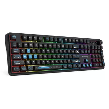 Redragon Volcano K526BB-WL belaidė membraninė žaidimų klaviatūra, su apšvietimu, juoda