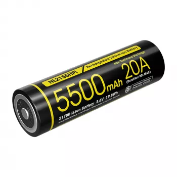 Nitecore 21700 Li-ion Battery 5500mAh 20A 3.6V Button Top