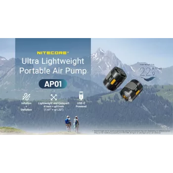 Nitecore AP01 elektrinis oro siurblys 120 PSI 3000 mAh USB-C