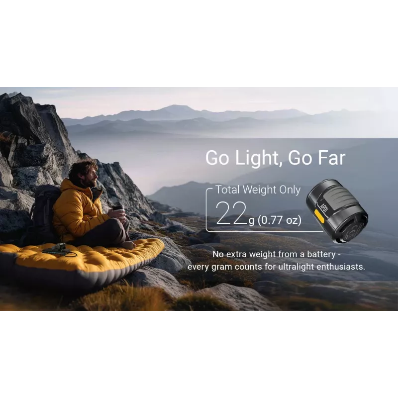 Nitecore AP01 elektrinis oro siurblys 120 PSI 3000 mAh USB-C