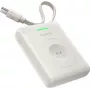 “Baseus EnerFill FW11 5W Power Bank, skirta Apple Watch, su įmontuotu kabeliu - balta”