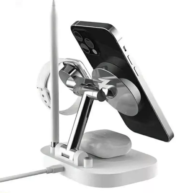 AWEI 4-in-1 Wireless Charging Station W2215W Fast Charging Black