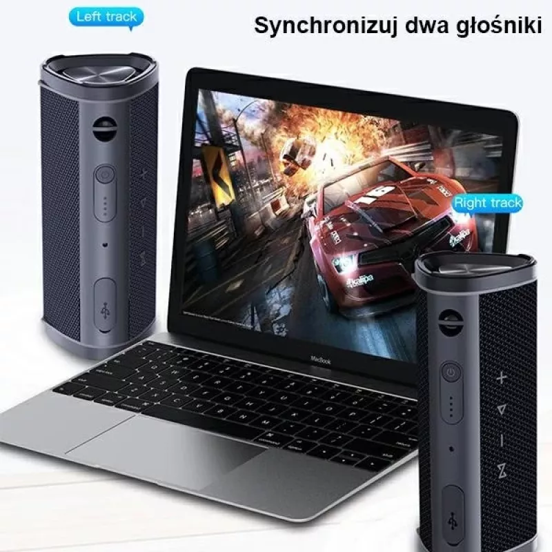 AWEI Y331 nešiojamas Bluetooth garsiakalbis 5W IPX6 juodas