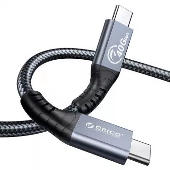 ORICO Thunderbolt 4 kabelis USB-C 40 Gbps 8K60Hz PD 100W 2m Juodas