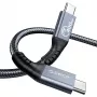 ORICO Thunderbolt 4 kabelis USB-C 40 Gbps 8K60Hz PD 100W 2m Juodas