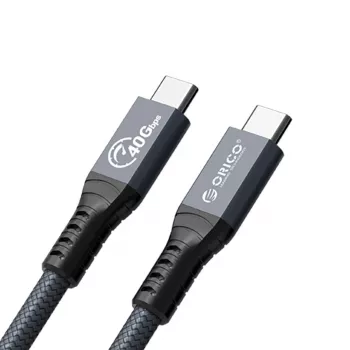 ORICO Thunderbolt 4 kabelis USB-C 40 Gbps 8K60Hz PD 100W 2m Juodas