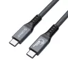 ORICO Thunderbolt 4 kabelis USB-C 40 Gbps 8K60Hz PD 100W 2m Juodas